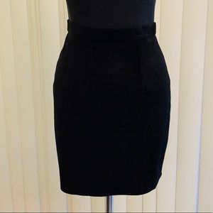 American Apparel black suede mini skirt. NWT.